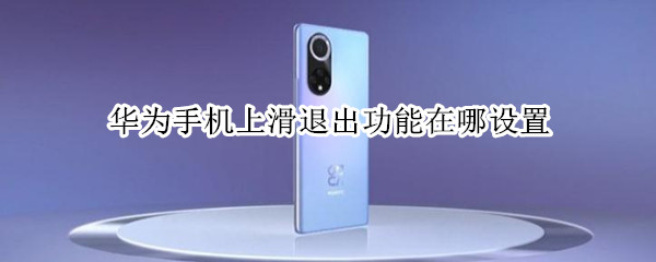 华为手机上滑退出功能在哪设置（华为手机上滑退出功能在哪设置密码）