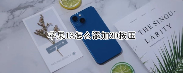 苹果13怎么添加3D按压 苹果13怎么添加3d按压器