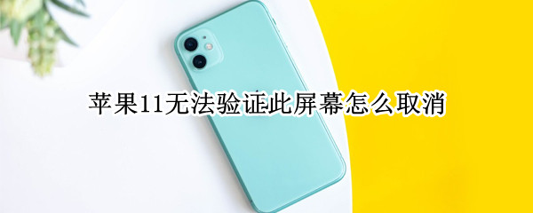 苹果11无法验证此屏幕怎么取消（苹果11无法验证此屏幕怎么取消设置）
