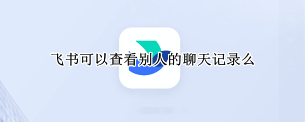 飞书可以查看别人的聊天记录么（飞书的聊天记录会被监控吗）
