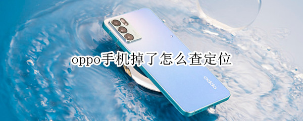 oppo手机掉了怎么查定位（oppo手机掉了怎么看定位）