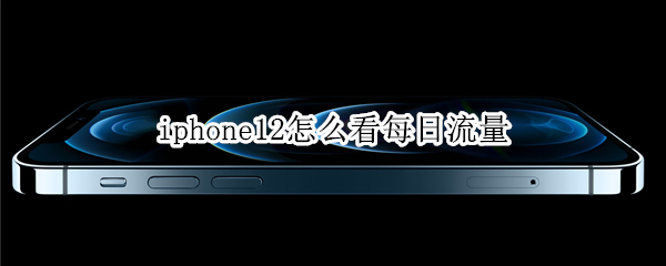iphone12怎么看每日流量 苹果12怎么看每日流量