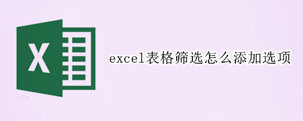 excel表格筛选怎么添加选项 excel表格筛选怎么添加选项加减