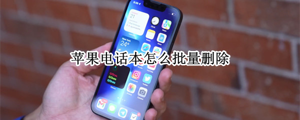 苹果电话本怎么批量删除（苹果电话本怎么批量删除联系人）