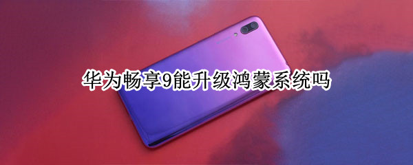 华为畅享9能升级鸿蒙系统吗（华为畅享9能不能升级鸿蒙系统）