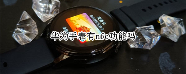 华为手表有nfc功能吗 华为手表有nfc功能吗怎么用