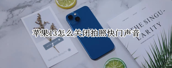 苹果13怎么关闭拍照快门声音（苹果13拍照怎么关掉快门声音）