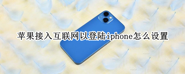 苹果接入互联网以登陆iphone怎么设置 苹果手机怎么显示接入互联网以登录iphone