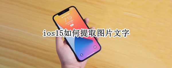 ios15如何提取图片文字 ios15如何提取图片文字内容