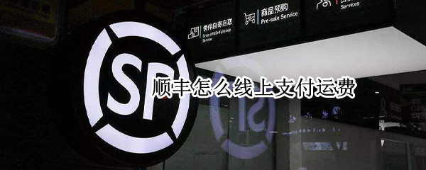 顺丰怎么线上支付运费 顺丰线上支付运费怎么查询