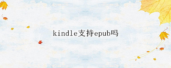 kindle支持epub吗（kindle怎么支持epub）