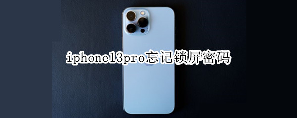 iphone13pro忘记锁屏密码（iphone12pro忘记锁屏密码）