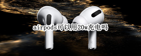 airpods可以用20w充电吗（AirPods可以用20w充电吗）