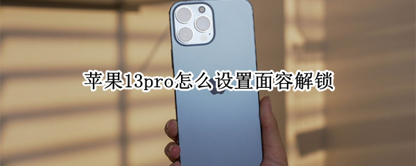 苹果13pro怎么设置面容解锁 苹果13pro设置面容解锁为什么不动