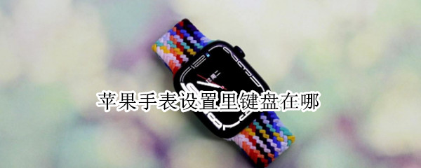 苹果手表设置里键盘在哪（苹果手表设置里键盘在哪设置）