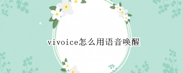 vivoice怎么用语音唤醒 vivoice怎么用语音唤醒x9