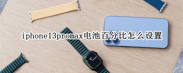 iphone13promax电池百分比怎么设置（iphone11promax 怎么调电池百分比）