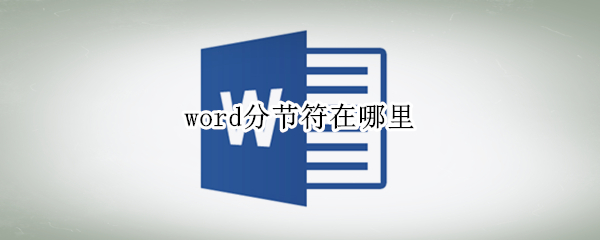 word分节符在哪里（word分节符在哪里插）