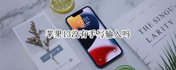苹果13没有手写输入吗（苹果13怎么没有手写输入法）