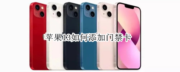 苹果13如何添加门禁卡（苹果13如何添加门禁卡吗）