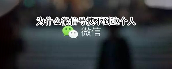 为什么微信号搜不到这个人（为什么微信号搜不到这个人但是别人能搜到）