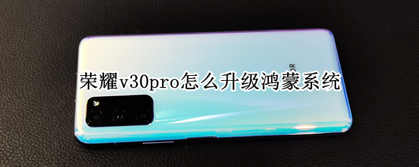 荣耀v30pro怎么升级鸿蒙系统（荣耀v30pro能不能升级鸿蒙系统）