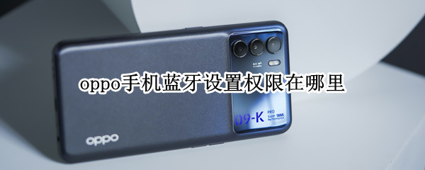 oppo手机蓝牙设置权限在哪里 oppo手机蓝牙设置权限在哪里打开
