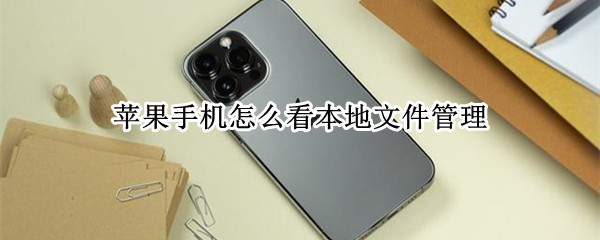 苹果手机怎么看本地文件管理（苹果手机怎么看本地文件管理在哪里）