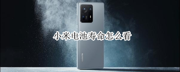 小米电池寿命怎么看（小米电池寿命怎么看miui11）