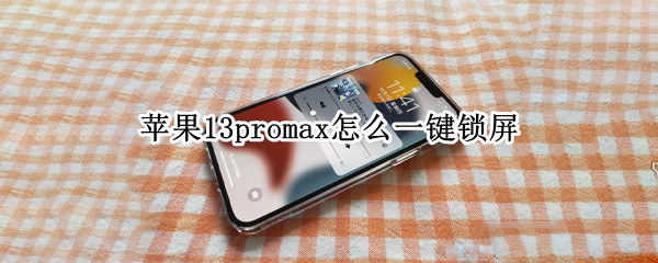 苹果13promax怎么一键锁屏 苹果13promax一键锁屏为什么需要等一秒