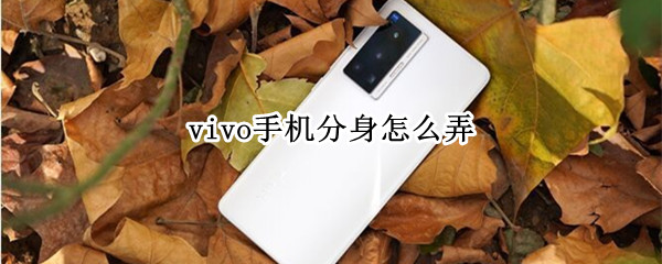 vivo手机分身怎么弄（vivo手机分身怎么弄回来）