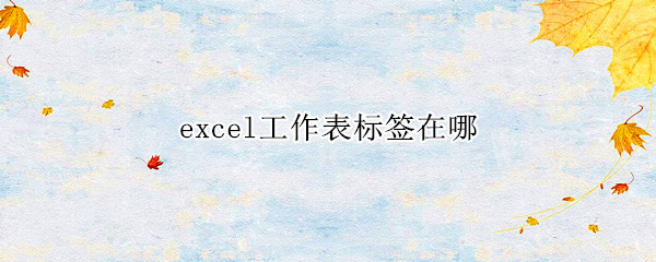 excel工作表标签在哪（excel显示所有工作表标签）