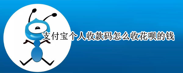 支付宝个人收款码怎么收花呗的钱（个人支付宝收款码怎么收花呗的钱怎么设置）