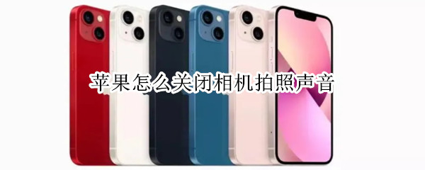 苹果怎么关闭相机拍照声音（苹果怎么关闭相机拍照声音提示）