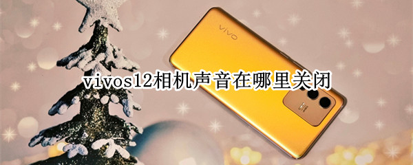 vivos12相机声音在哪里关闭 vivo相机声音怎么关闭