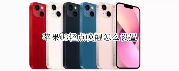 苹果13轻点唤醒怎么设置（苹果13轻点唤醒怎么设置的）