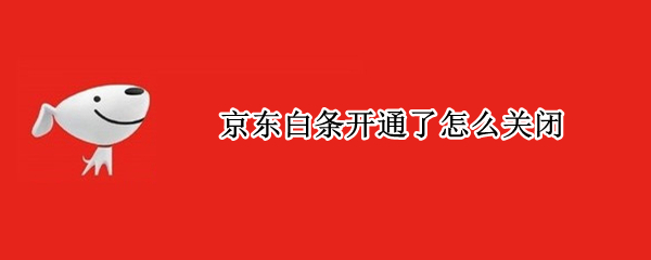 京东白条开通了怎么关闭（京东白条开通了怎样关闭）