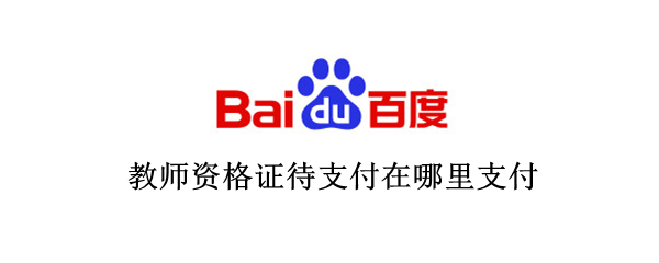 教师资格证待支付在哪里支付（教师资格证待支付多久可以支付）