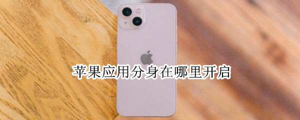 苹果应用分身在哪里开启 苹果应用分身在哪里开启啊