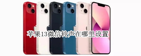苹果13微信铃声在哪里设置（苹果微信铃声在哪里设置方法）