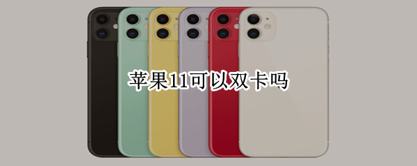 苹果11可以双卡吗 苹果11可以双卡吗怎么设置