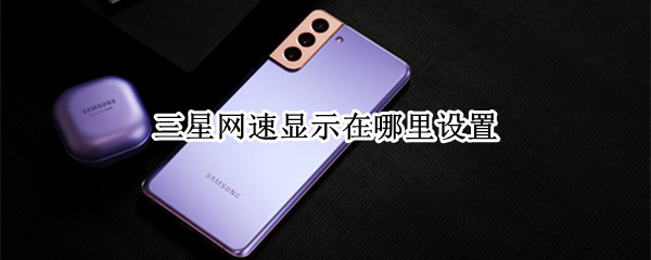 三星网速显示在哪里设置 三星如何设置显示网速