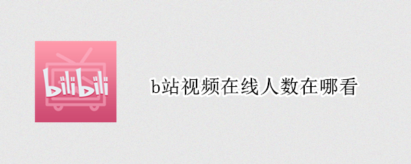 b站视频在线人数在哪看（b站视频哪里看在看人数）