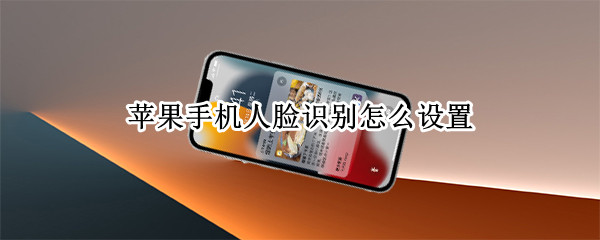 苹果手机人脸识别怎么设置（苹果手机人脸识别怎么设置总是让手机抬高）