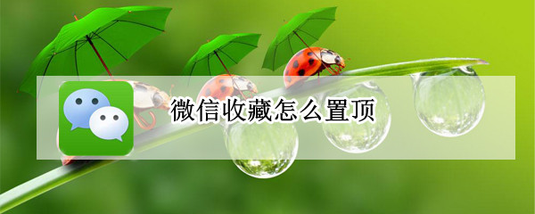 微信收藏怎么置顶 微信收藏怎么置顶到聊天页面