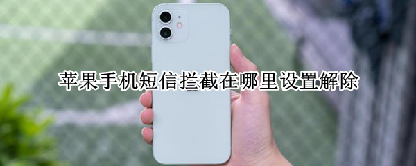 苹果手机短信拦截在哪里设置解除（苹果手机短信拦截在哪里设置解除呢）