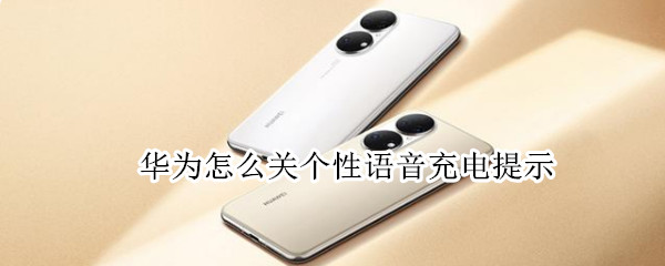 华为怎么关个性语音充电提示 华为怎么关个性语音充电提示功能