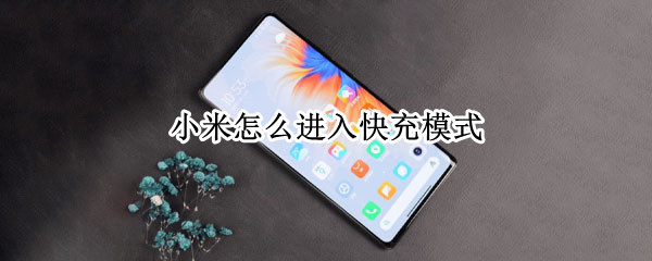 小米怎么进入快充模式（小米怎么进入快充模式界面）