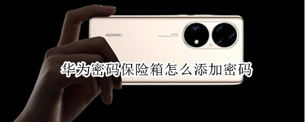 华为密码保险箱怎么添加密码 华为密码保险箱怎么添加密码设置