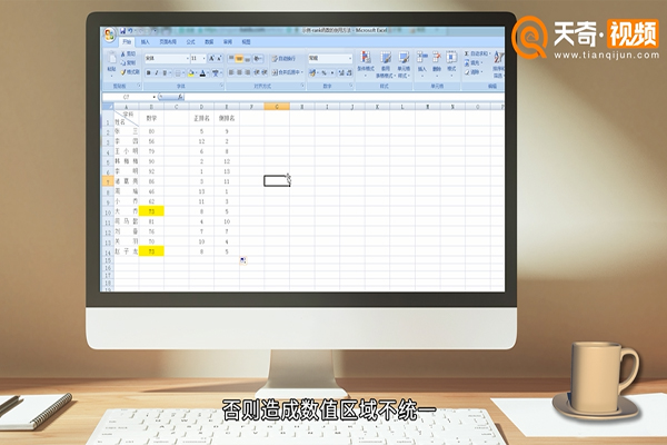 rank函数的使用方法